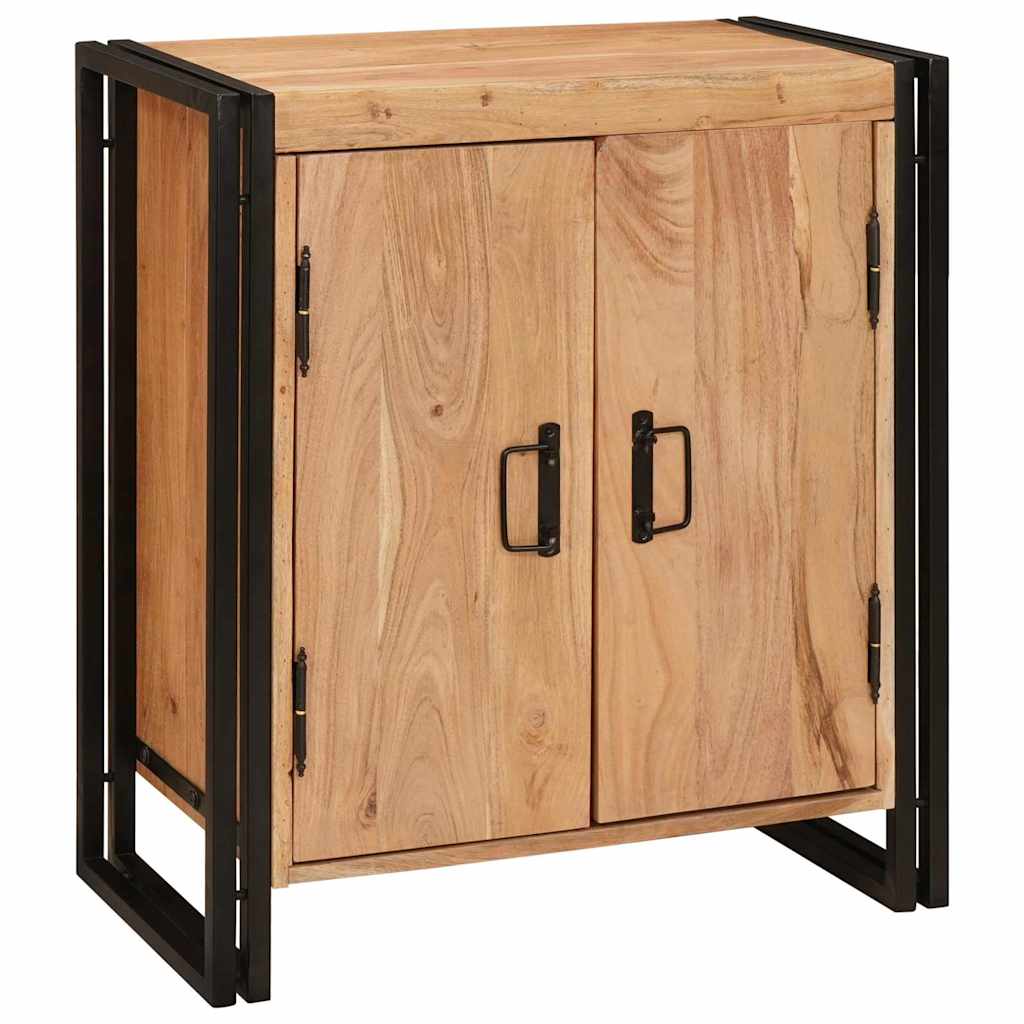 Nachttisch Braun 38 x 33 x 58 cm Massivholz Akazie