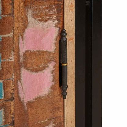 Nachttisch Mehrfarbig 38 x 33 x 58 cm Massives Altholz