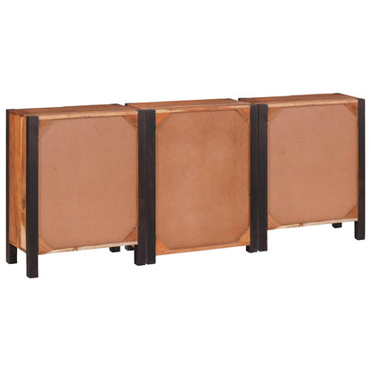 Sideboard 3 pcs Braun 55 x 30 x 75 cm Massivholz Akazie