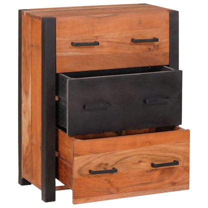 Sideboard 3 pcs Braun 165 x 30 x 75 cm Massivholz Akazie