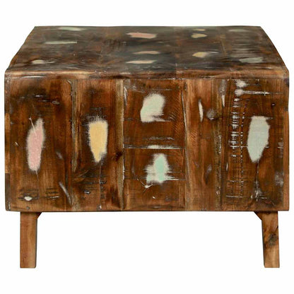 Couchtisch Mehrfarbig 90 x 50 x 35 cm Massives Altholz