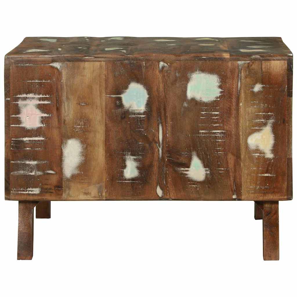 Couchtisch Mehrfarbig 50 x 50 x 35 cm Massives Altholz
