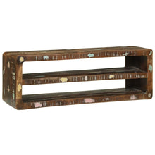 TV-Schrank Mehrfarbig 100 x 32 x 36 cm Massivholz Altholz