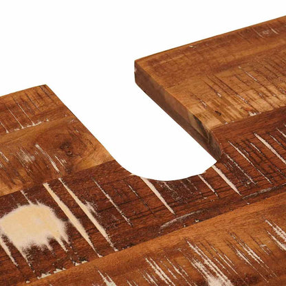 Badezimmer Schrank mit Tür Massivholz Altholz und Holzwerkstoff