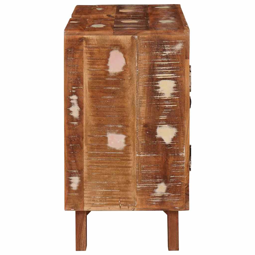 Badezimmer Schrank mit Tür Massivholz Altholz und Holzwerkstoff