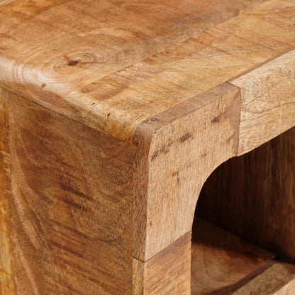 Weinregal Wandmontiert Braun 44 x 30 x 35 cm Massivholz Mango