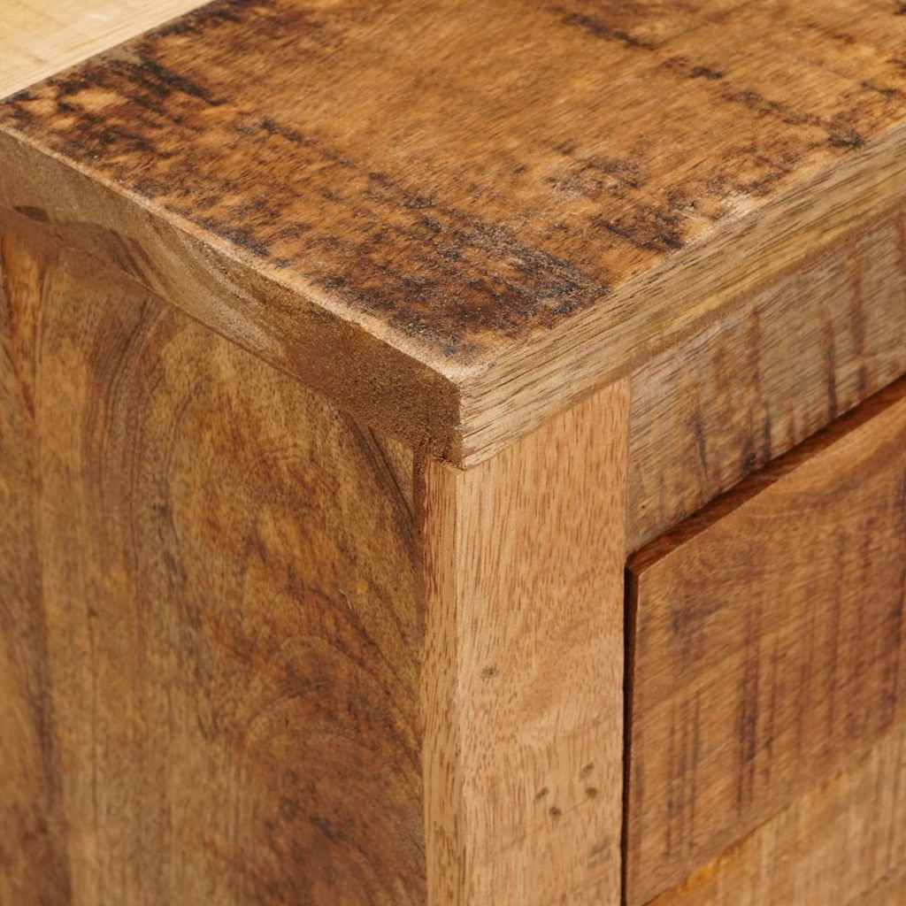 Beistellschrank Braun 70 x 38 x 63 cm massives Mangoholz