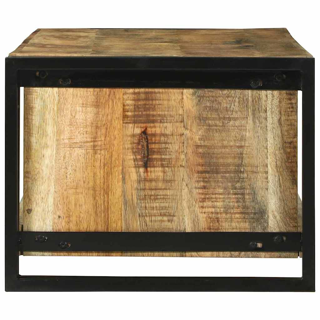 Couchtisch Braun 120 x 50 x 38 cm Raues Mango-Massivholz