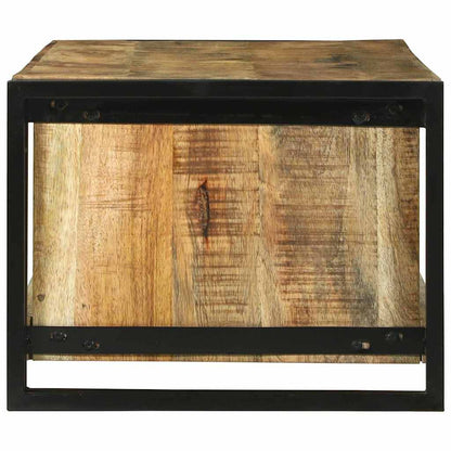 Couchtisch Braun 120 x 50 x 38 cm Raues Mango-Massivholz