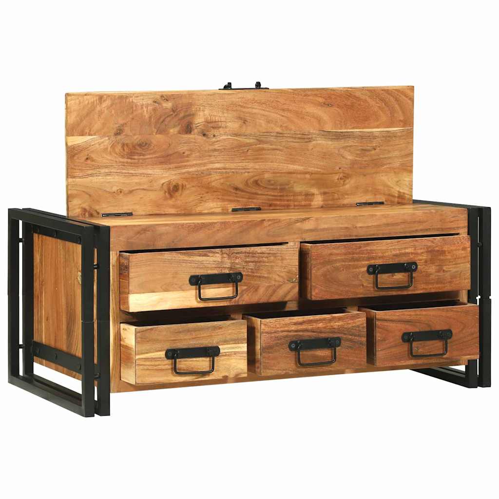 Couchtisch Braun 90 x 50 x 38 cm Massivholz Akazie