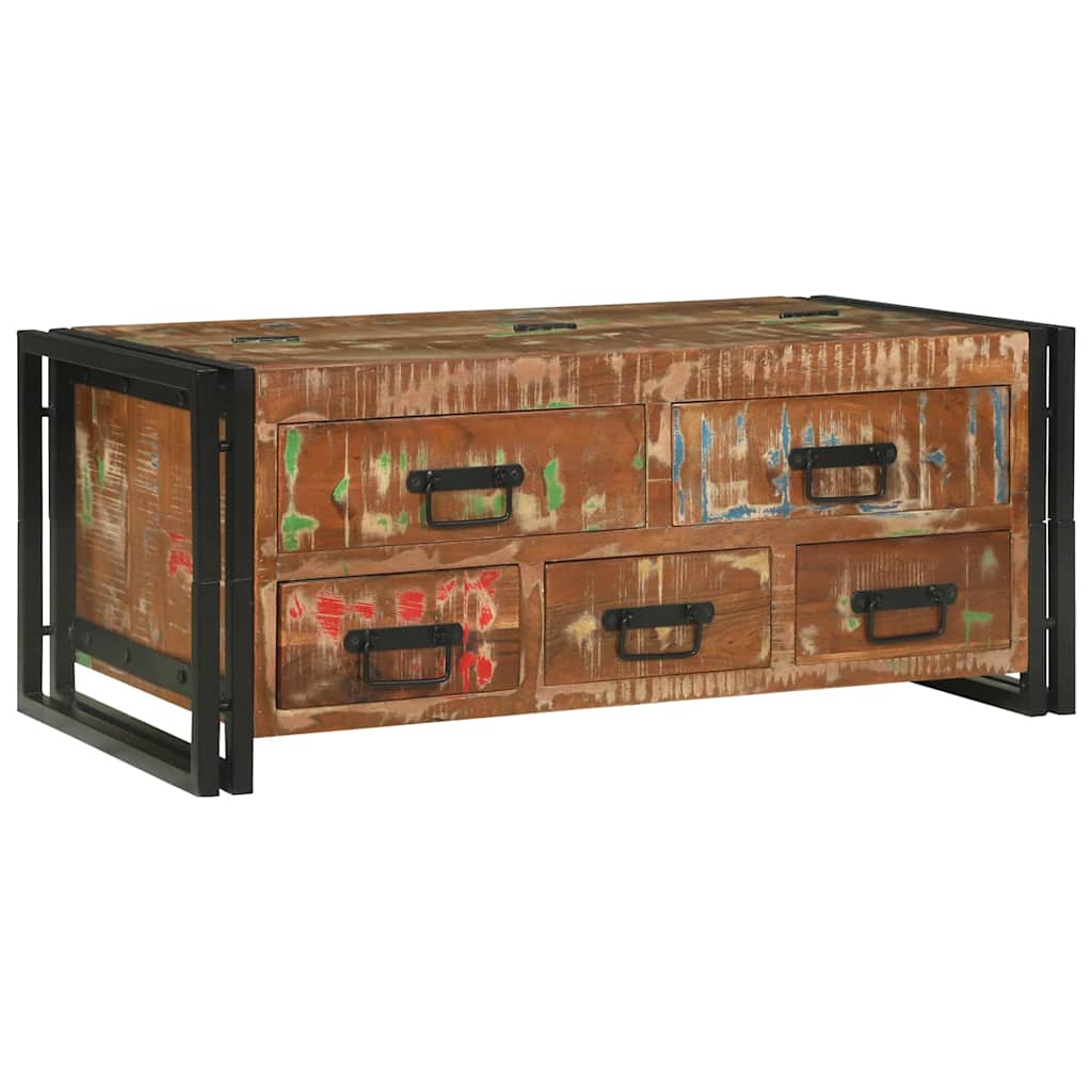 Couchtisch Braun 90 x 50 x 38 cm Massives Altholz