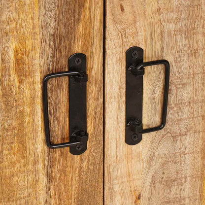 Sideboard Braun 80 x 33 x 70 cm Massivholz Mango