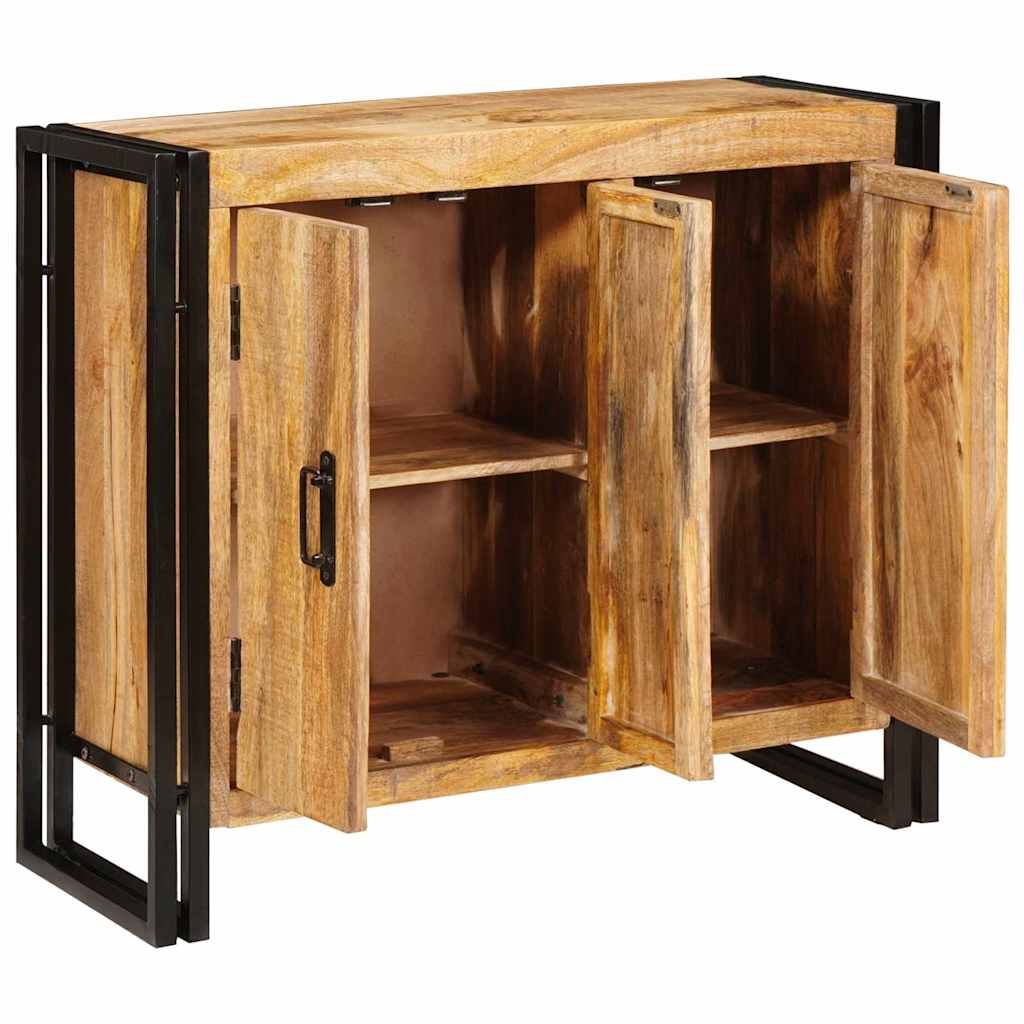 Sideboard Braun 80 x 33 x 70 cm Massivholz Mango