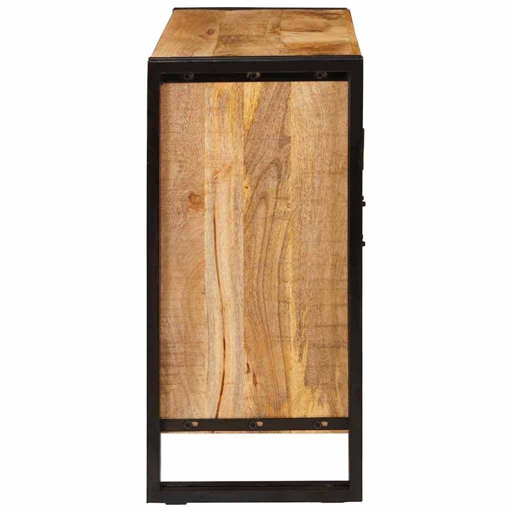 Sideboard Braun 80 x 33 x 70 cm Massivholz Mango