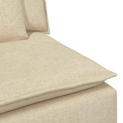Modulares Sofa mit Kissen Cream