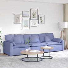 Modulares Sofa mit Kissen Jeansblau