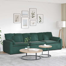Modulares Sofa mit Kissen Dunkelgrün