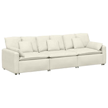 Modulares Sofa mit Kissen Cream