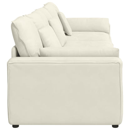 Modulares Sofa mit Kissen Cream