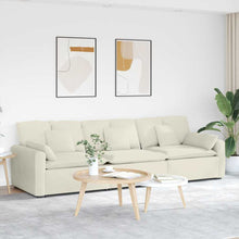 Modulares Sofa mit Kissen Cream