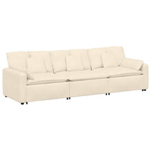 Modulares Sofa mit Kissen Cream
