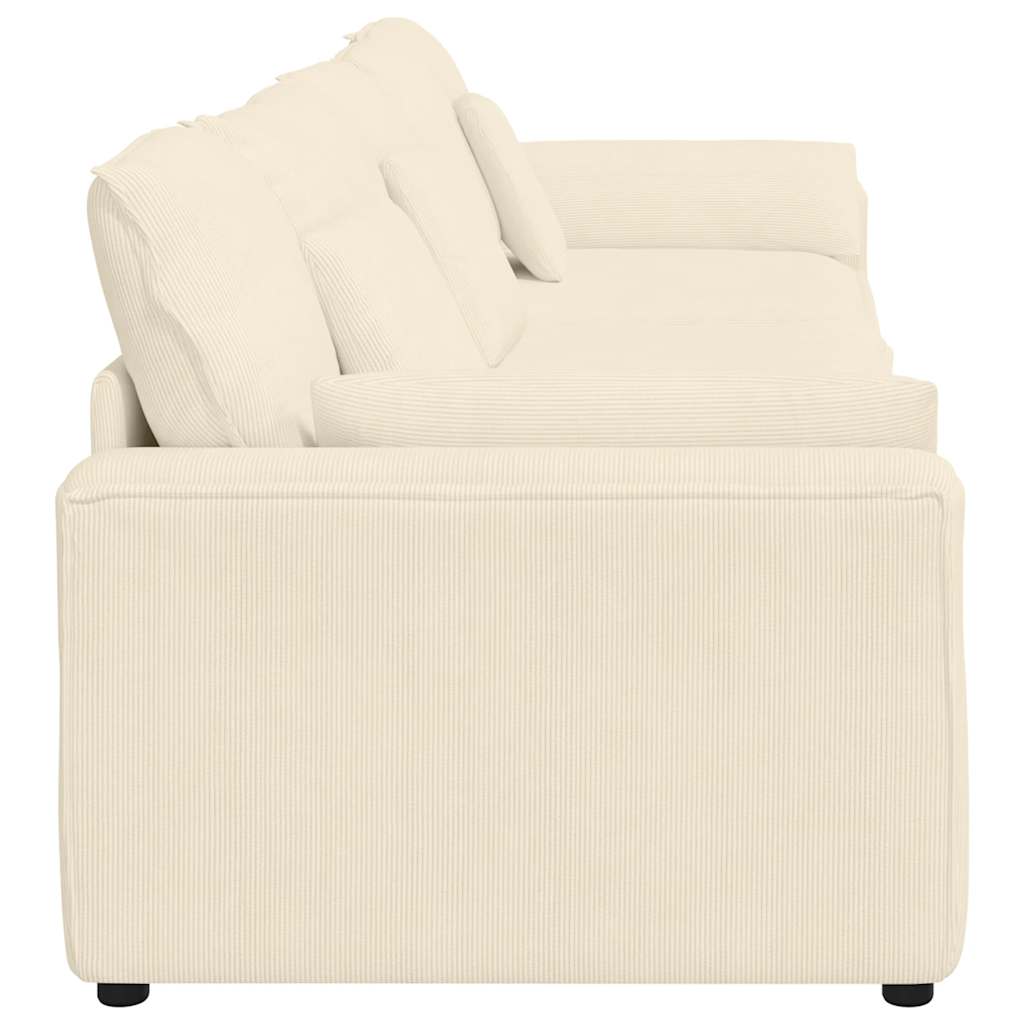 Modulares Sofa mit Kissen Cream
