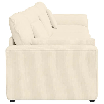 Modulares Sofa mit Kissen Cream