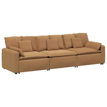 Modulares Sofa mit Kissen Beige