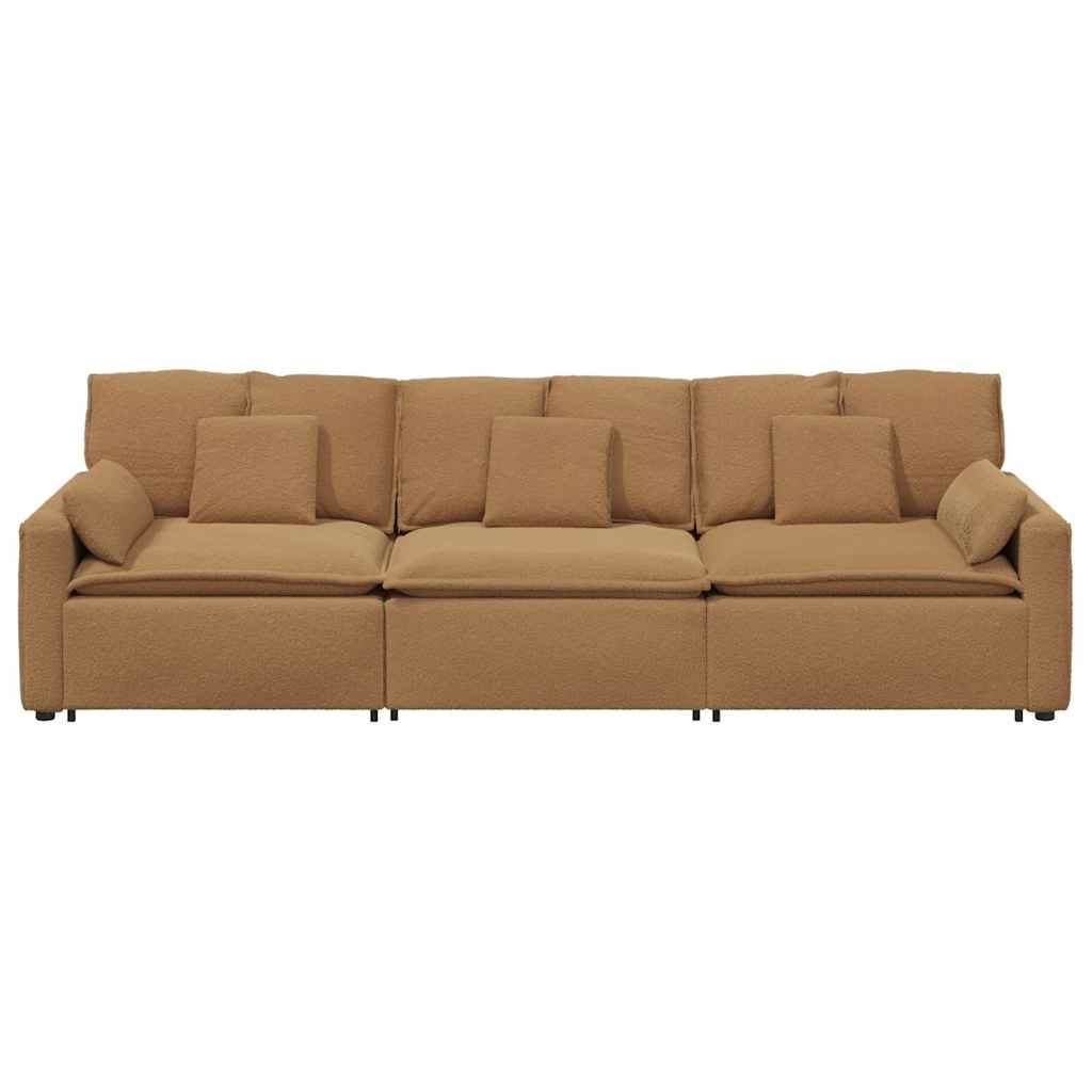 Modulares Sofa mit Kissen Beige