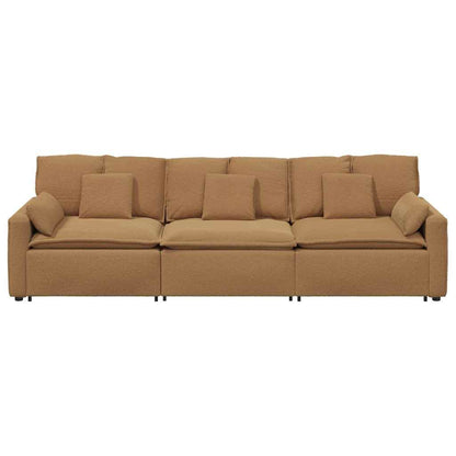 Modulares Sofa mit Kissen Beige
