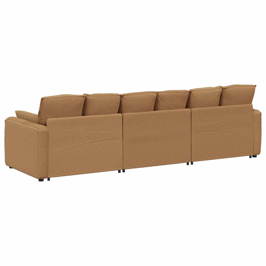 Modulares Sofa mit Kissen Beige