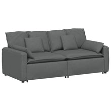 Modulares Sofa mit Kissen Dunkelgrau