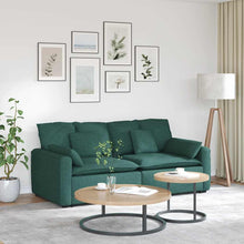 Modulares Sofa mit Kissen Dunkelgrün