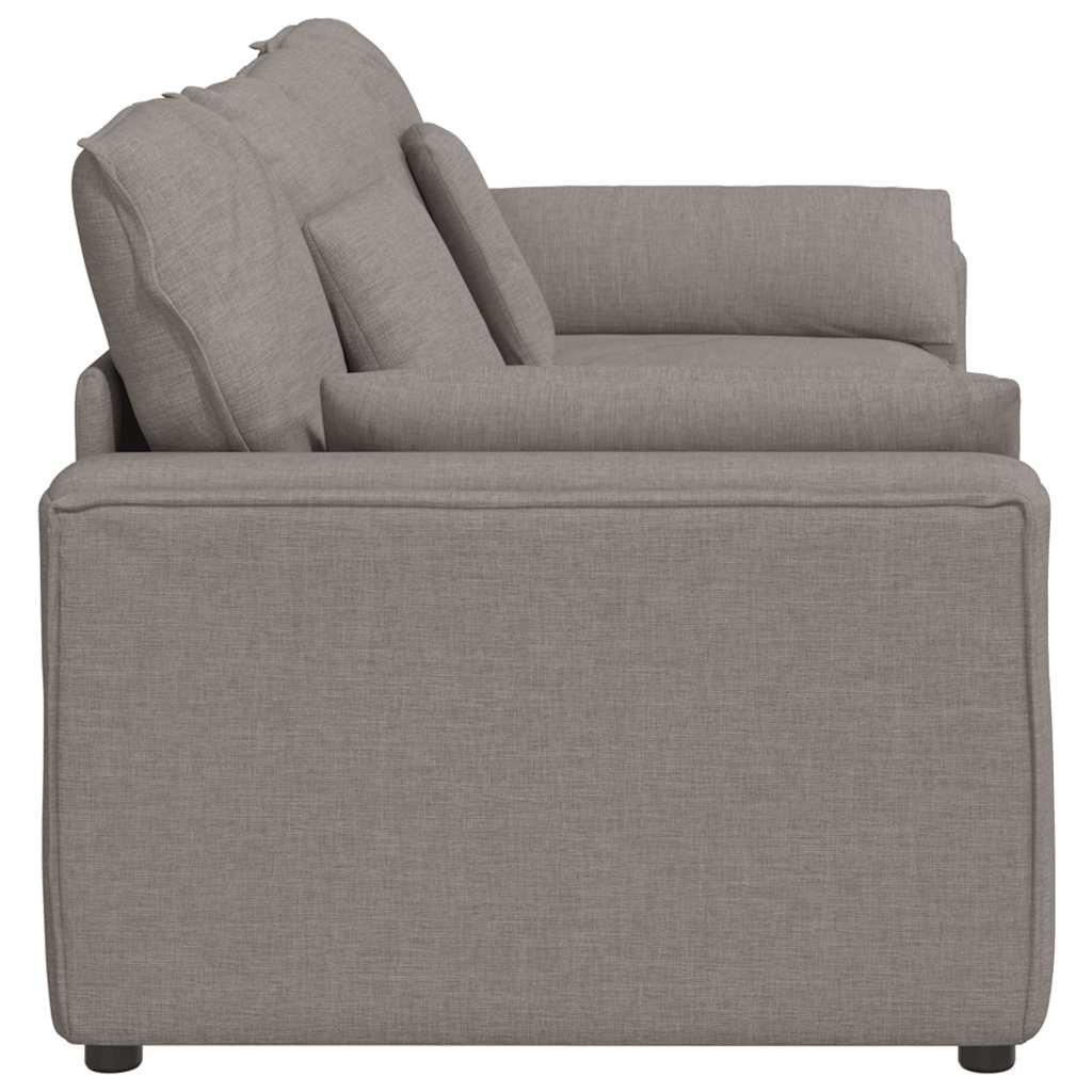 Modulares Sofa mit Kissen Taupe
