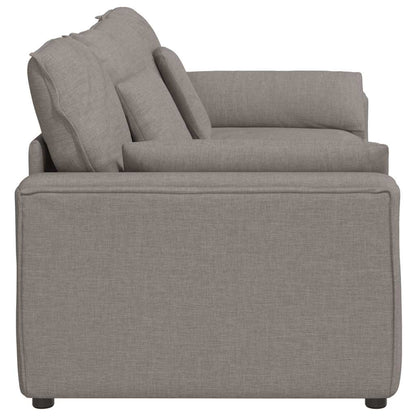 Modulares Sofa mit Kissen Taupe