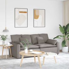 Modulares Sofa mit Kissen Taupe