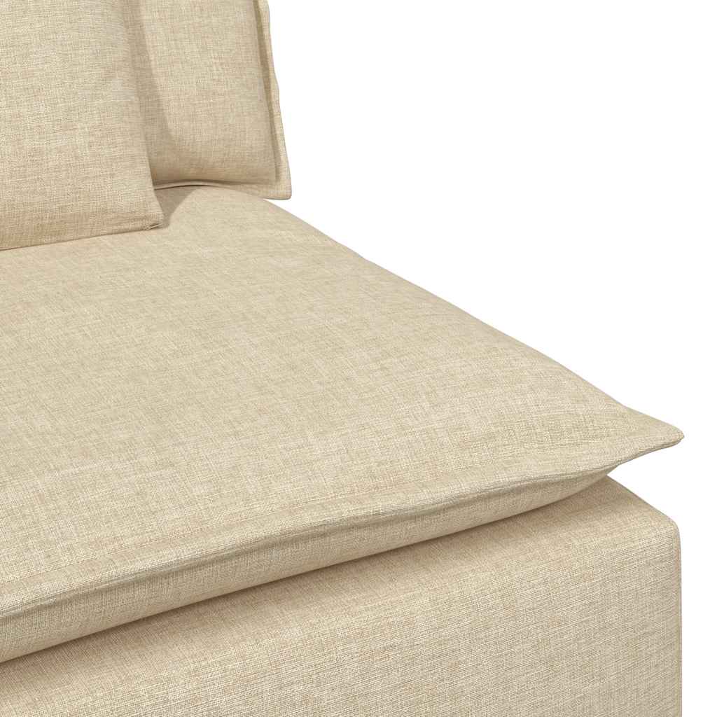 Modulares Sofa mit Kissen Cream