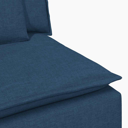 Modulares Sofa mit Kissen Blau