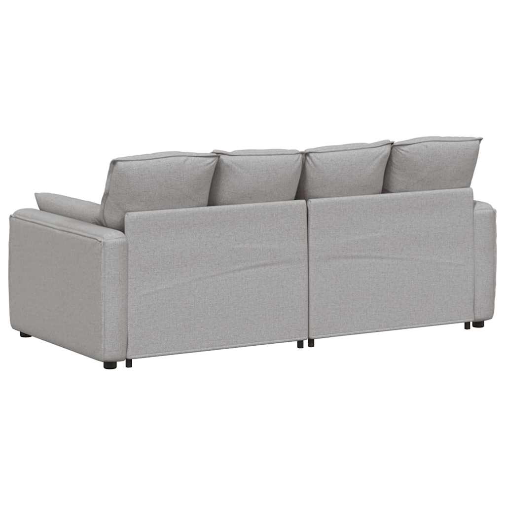 Modulares Sofa mit Kissen Wolkengrau