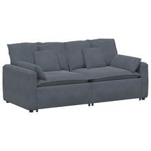 Modulares Sofa mit Kissen Dunkelgrau