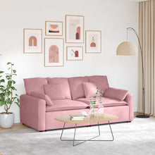Modulares Sofa mit Kissen Rosa
