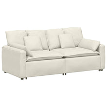 Modulares Sofa mit Kissen Cream