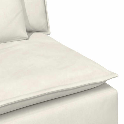 Modulares Sofa mit Kissen Cream