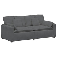 Modulares Sofa mit Kissen Dunkelgrau