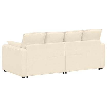 Modulares Sofa mit Kissen Cream