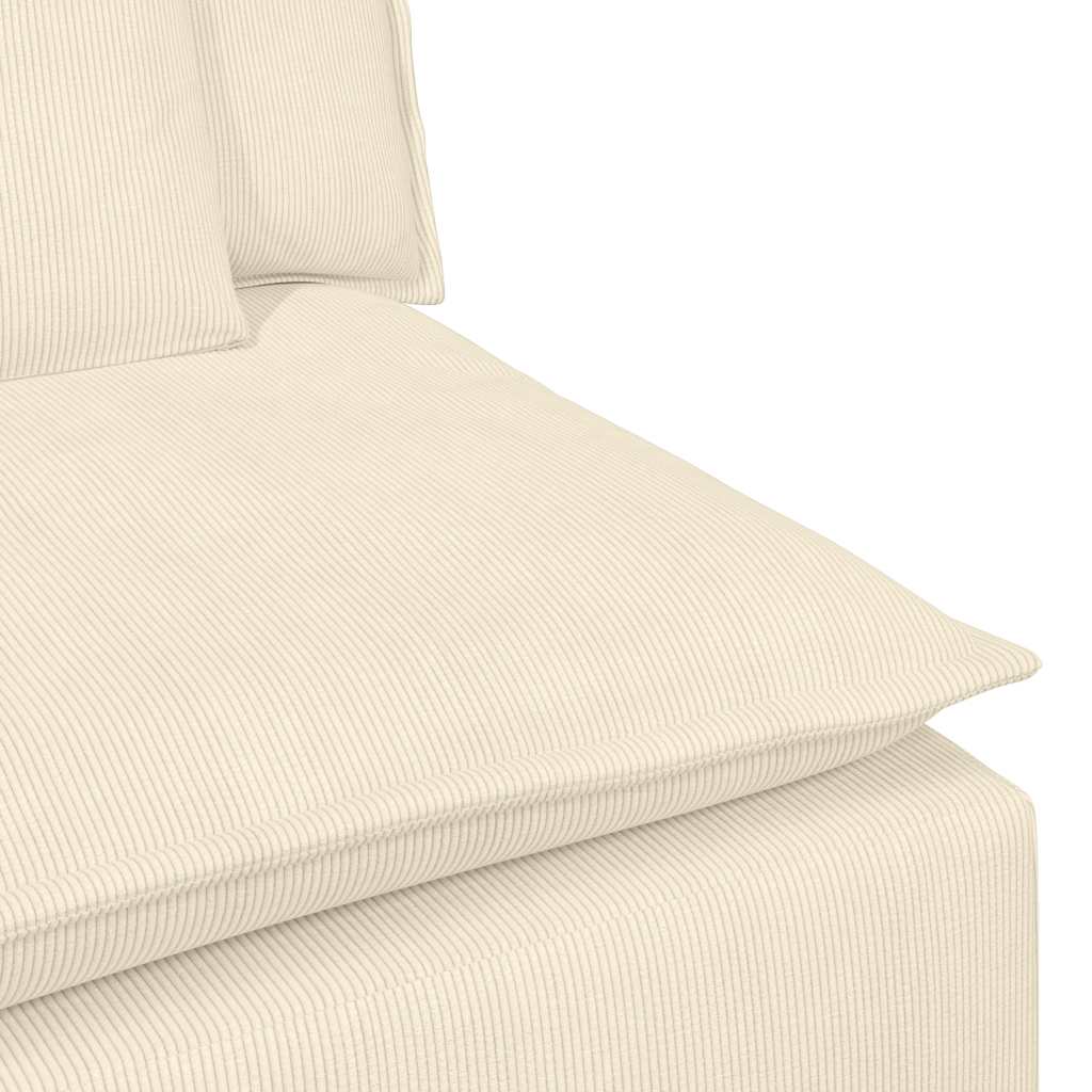 Modulares Sofa mit Kissen Cream