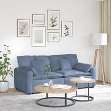 Modulares Sofa mit Kissen Blau