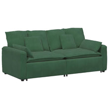 Modulares Sofa mit Kissen Dunkelgrün