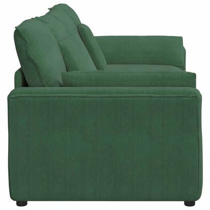 Modulares Sofa mit Kissen Dunkelgrün