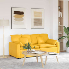Modulares Sofa mit Kissen Hellgelb